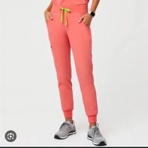 Hot coral Zamora joggers